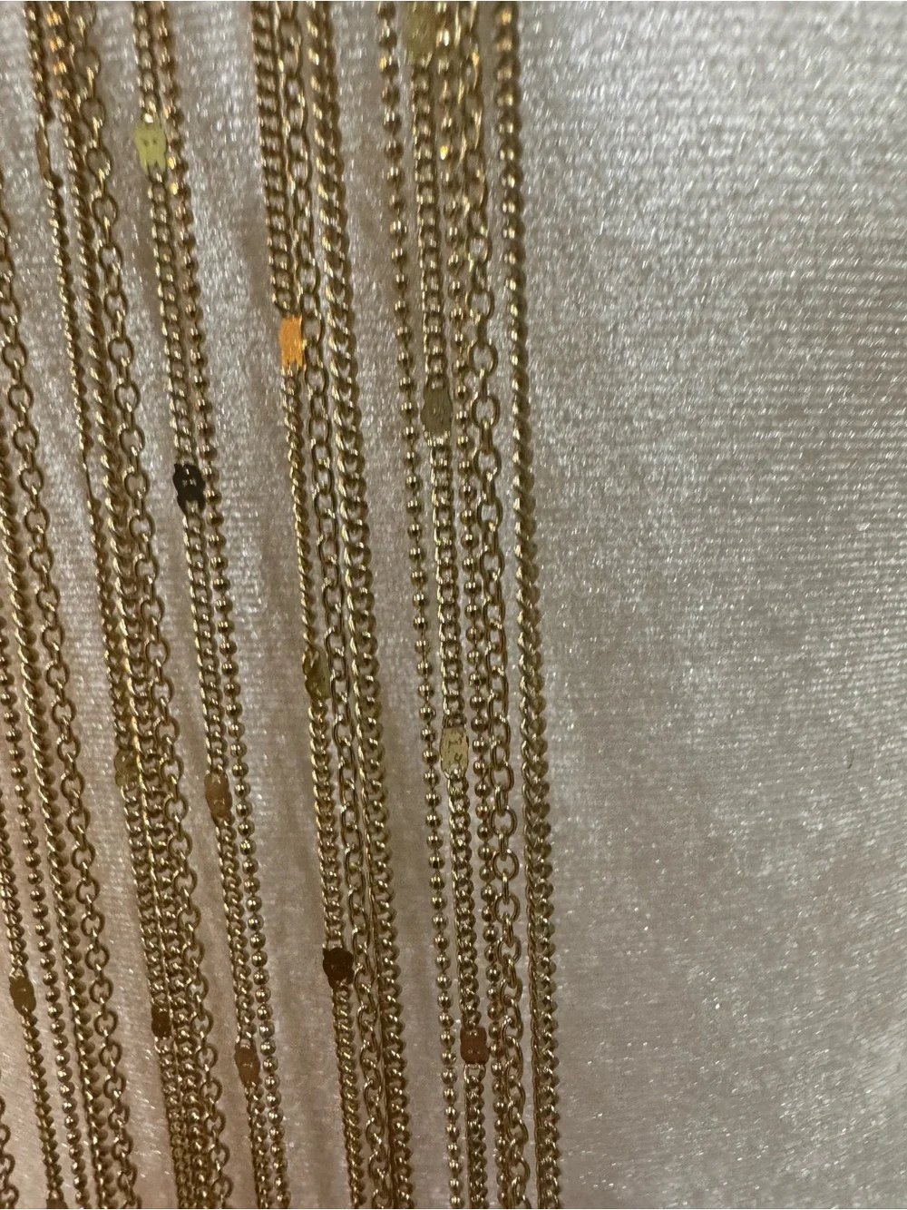 Stunning Gold Fringe Estate Necklace